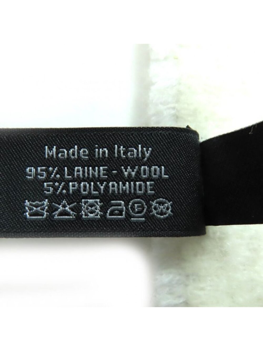 Chanel Coco Mark Quilted Design With Fringe Wool Large Shawl Gray - Picture 12 of 14